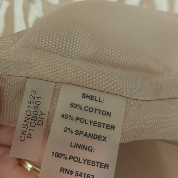 Calvin Klein Animal Print Career Dress Size 8 Petite Dark Khaki and Ivory - Picture 4 of 10